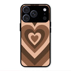 Latte Love Patter Glass Case Cover - Coffee For iPhone 17 Pro