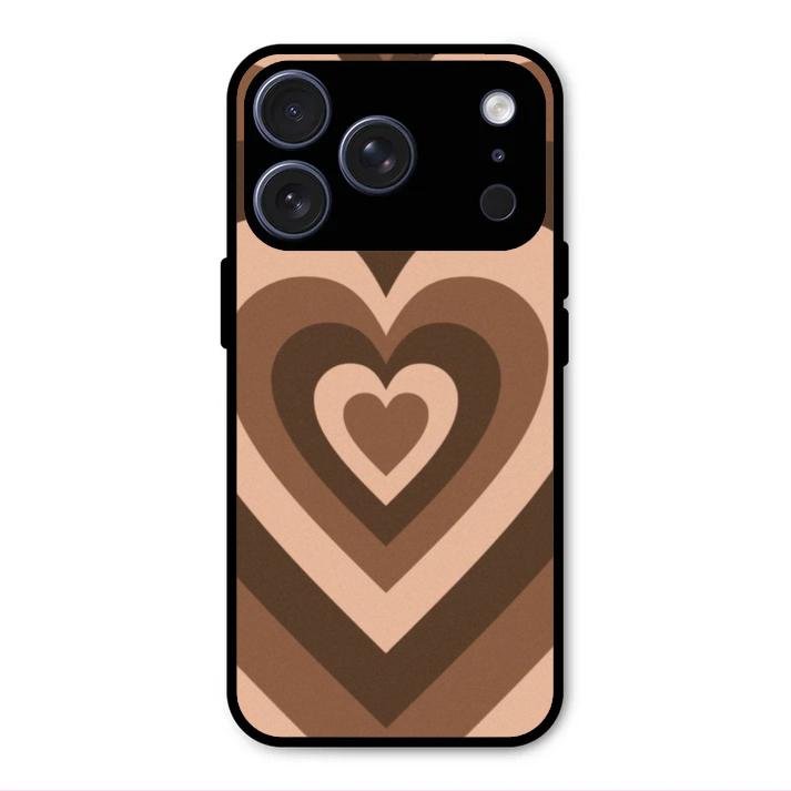 Latte Love Patter Glass Case Cover - Coffee For iPhone 17 Pro