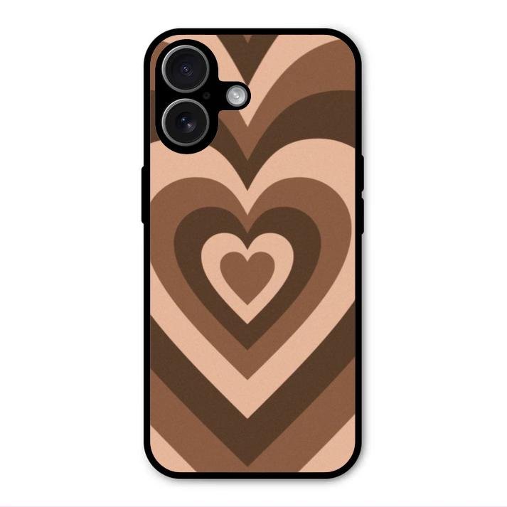 Latte Love Patter Glass Case Cover - Coffee For iPhone 17