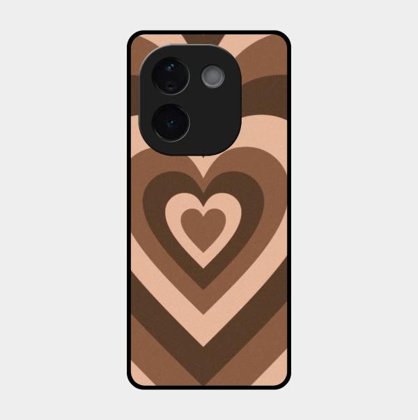 Latte Love Patter Glass Case Cover - Coffee For Iqoo Z9S Pro 5G