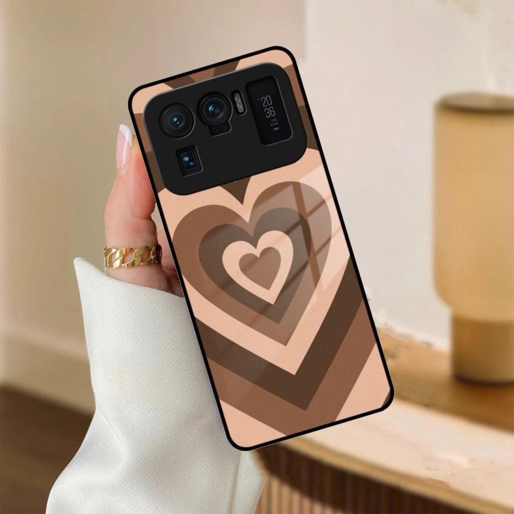 Latte Love Patter Glass Case Cover - Coffee For Redmi/Xiaomi