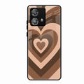 Latte Love Patter Glass Case Cover - Coffee For Motorola Edge 40 5G