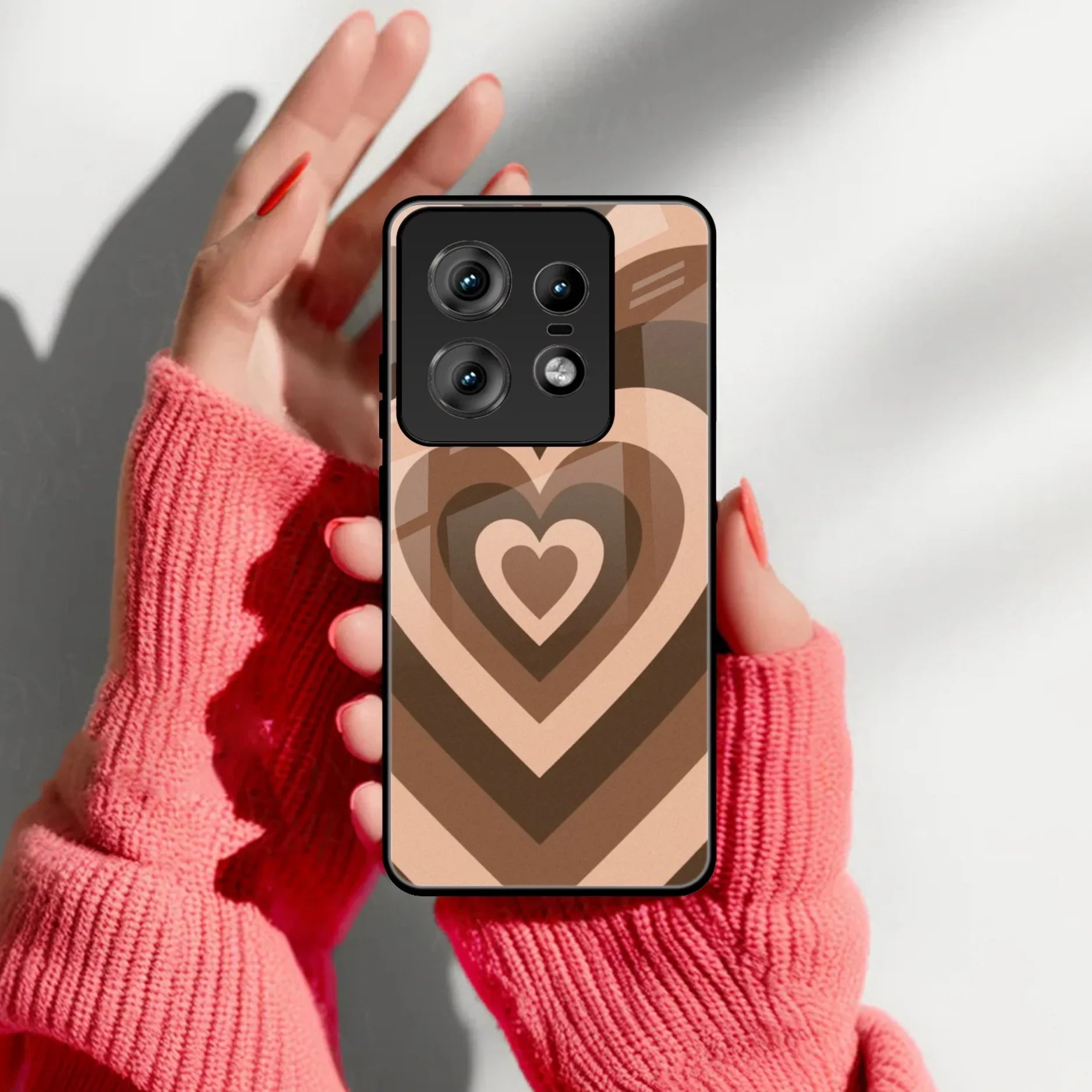 Latte Love Patter Glass Case Cover - Coffee For Motorola - ShopOnCliQ