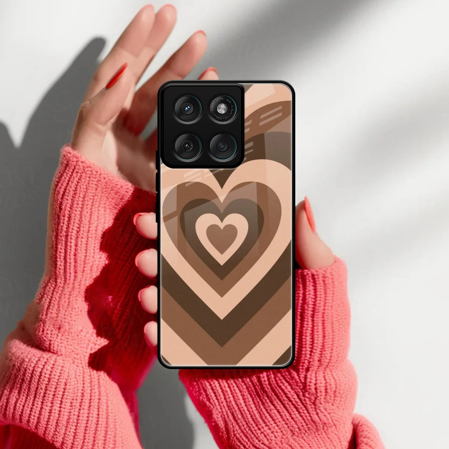 Latte Love Patter Glass Case Cover - Coffee For Motorola - ShopOnCliQ