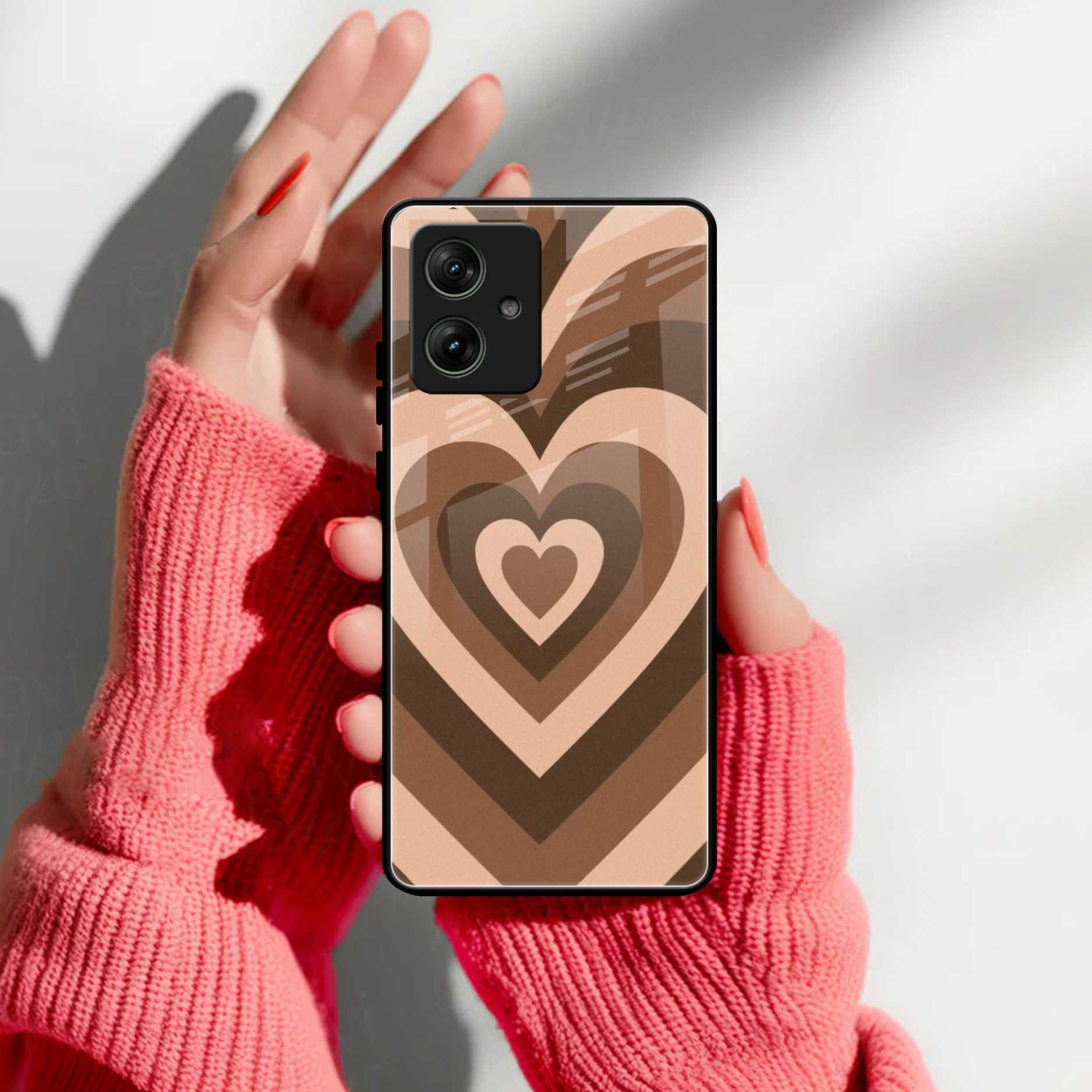 Latte Love Patter Glass Case Cover - Coffee For Motorola