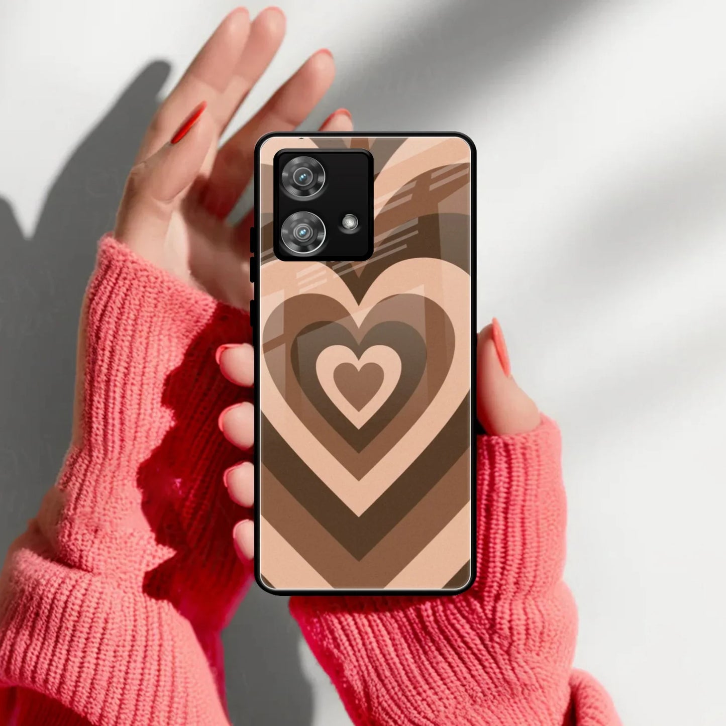 Latte Love Patter Glass Case Cover - Coffee For Motorola - ShopOnCliQ