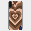 Latte Love Patter Glass Case Cover - Coffee For Nothing Cmf Phone 1