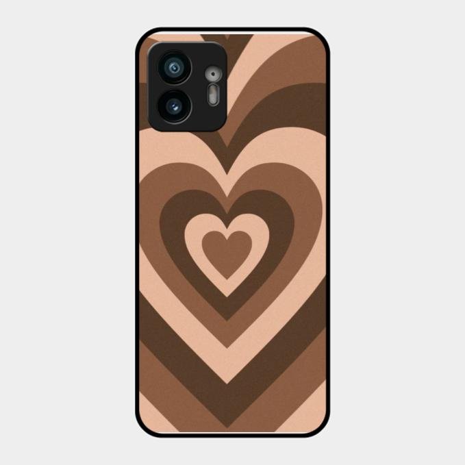 Latte Love Patter Glass Case Cover - Coffee For Nothing Phone 2