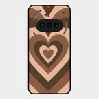 Latte Love Patter Glass Case Cover - Coffee For Nothing Phone 3A 5G