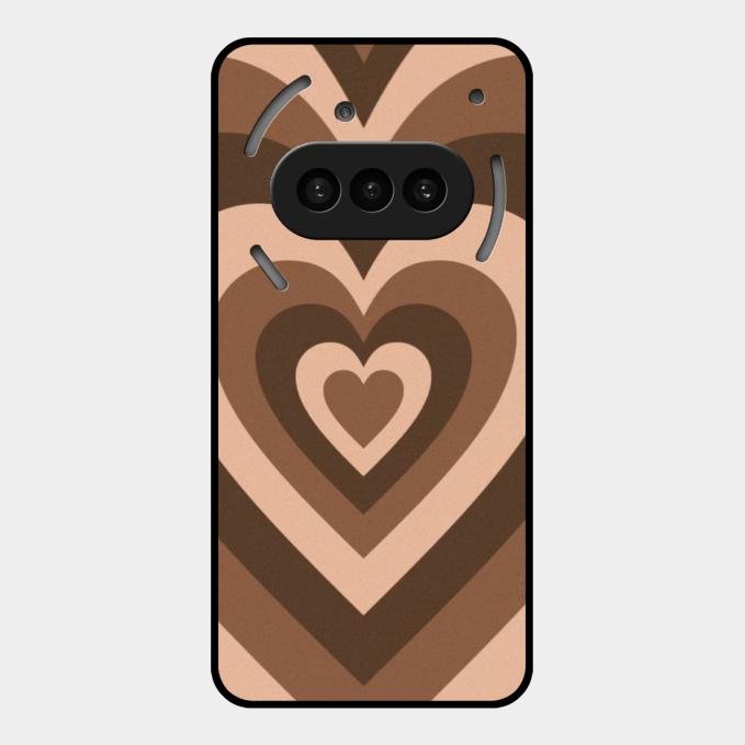 Latte Love Patter Glass Case Cover - Coffee For Nothing Phone 3A 5G
