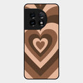Latte Love Patter Glass Case Cover - Coffee For Oneplus 11 5G