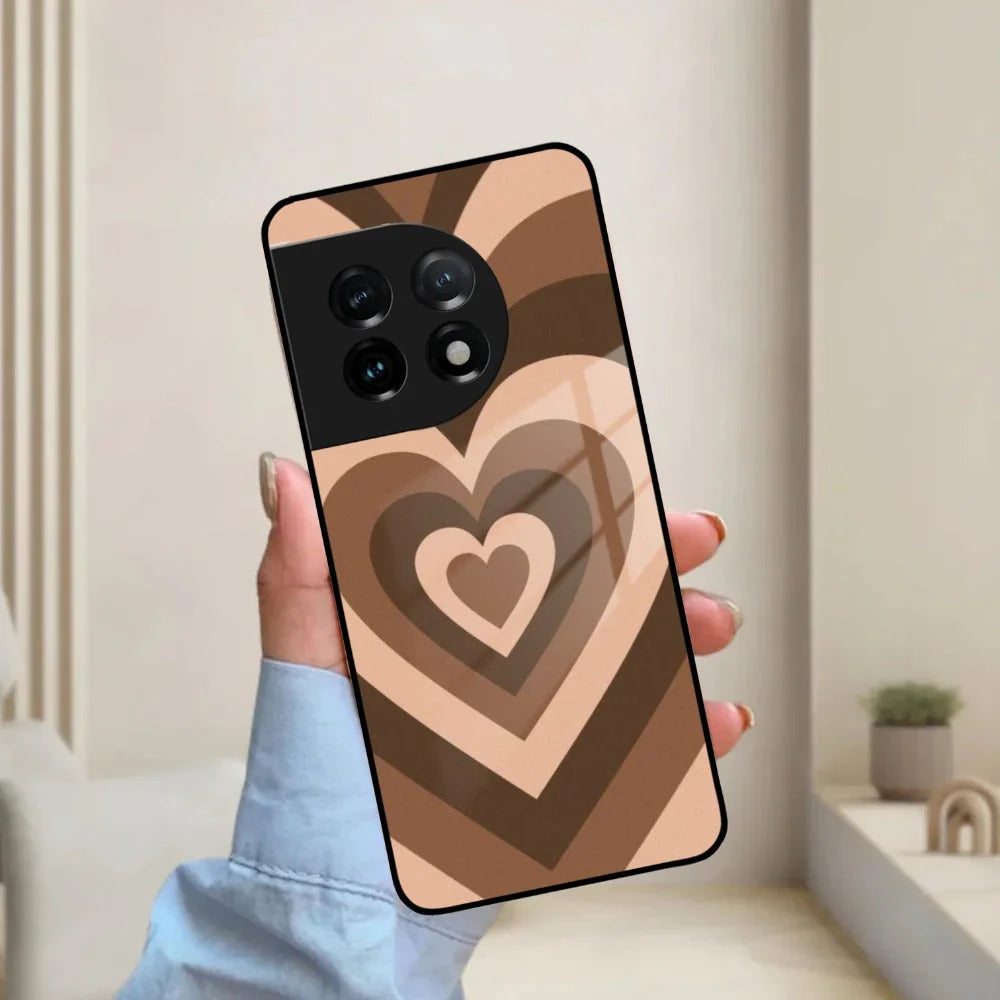 Latte Love Patter Glass Case Cover - Coffee For OnePlus - ShopOnCliQ