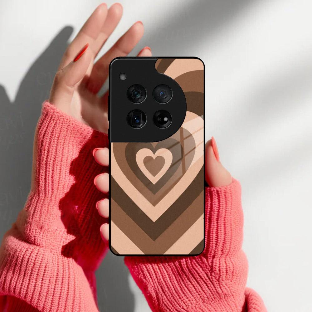 Latte Love Patter Glass Case Cover - Coffee For OnePlus