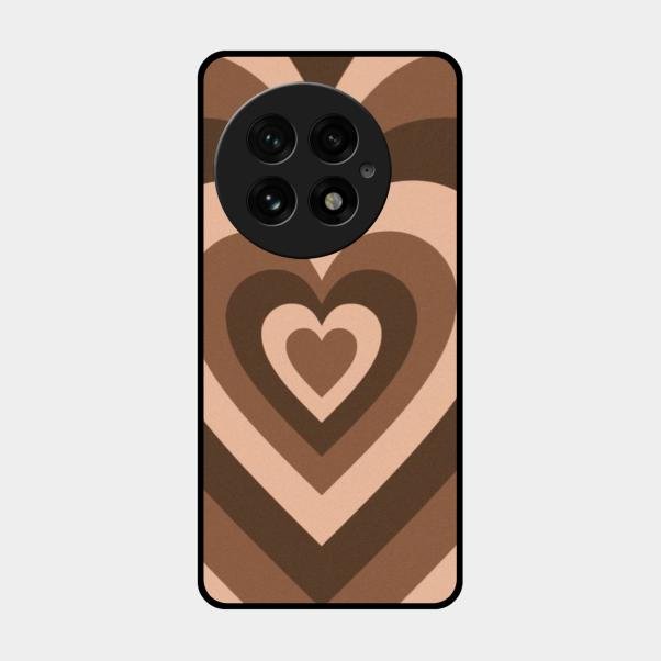 Latte Love Patter Glass Case Cover - Coffee For Oneplus 13 5G