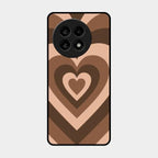 Latte Love Patter Glass Case Cover - Coffee For Oneplus 13R 5G