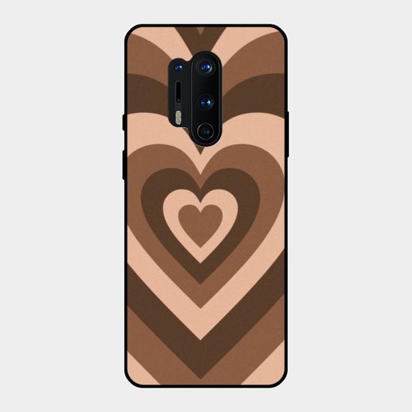 Latte Love Patter Glass Case Cover - Coffee For Oneplus 8 Pro