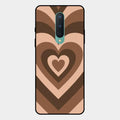 Latte Love Patter Glass Case Cover - Coffee For Oneplus 8
