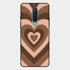 Latte Love Patter Glass Case Cover - Coffee For Oneplus 8