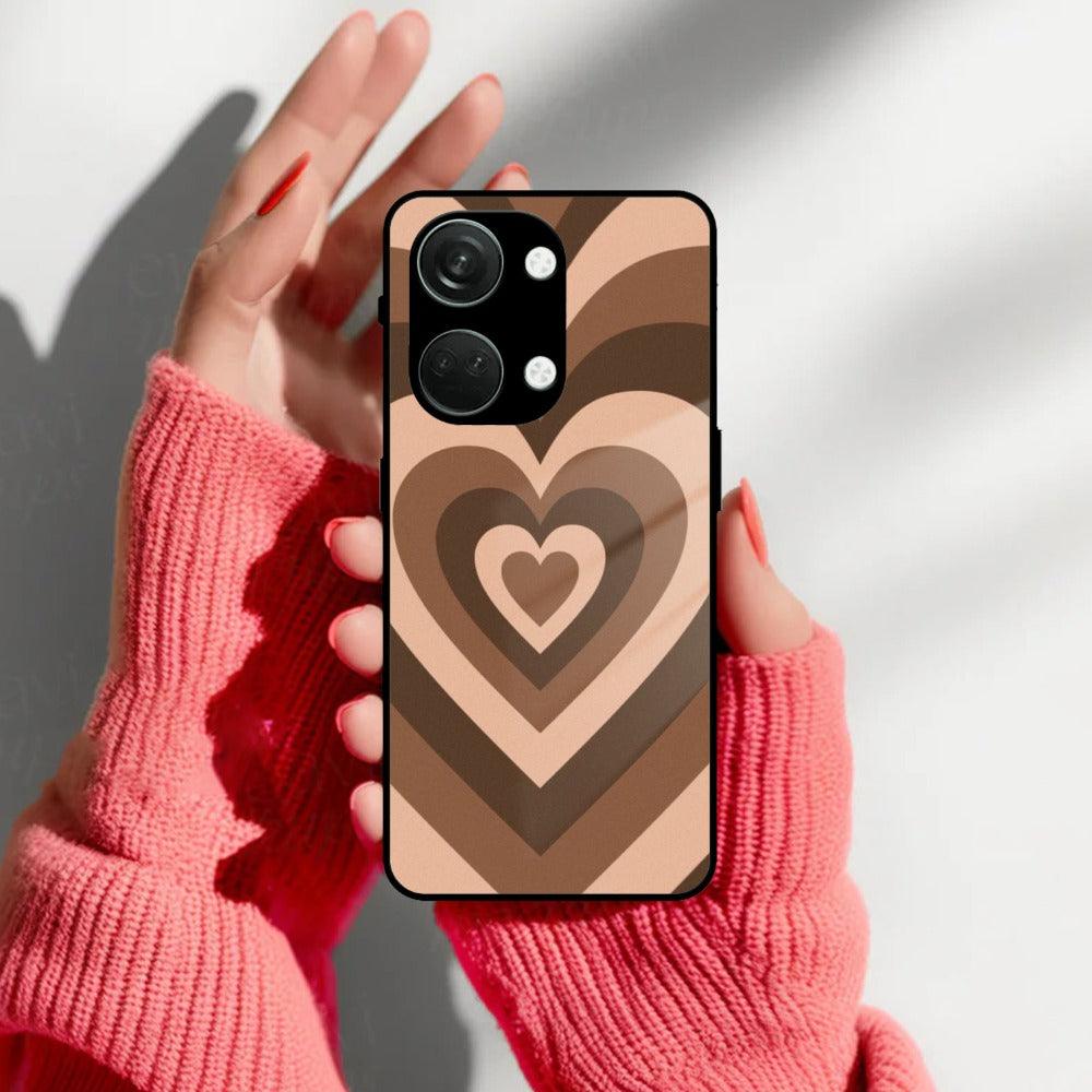 Latte Love Patter Glass Case Cover - Coffee For OnePlus