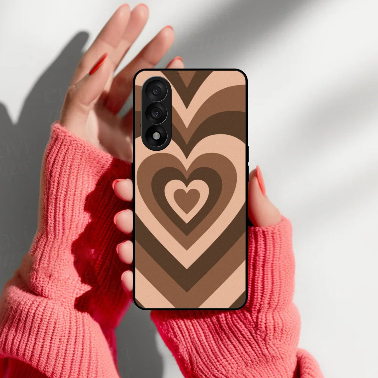 Latte Love Patter Glass Case Cover - Coffee For OnePlus