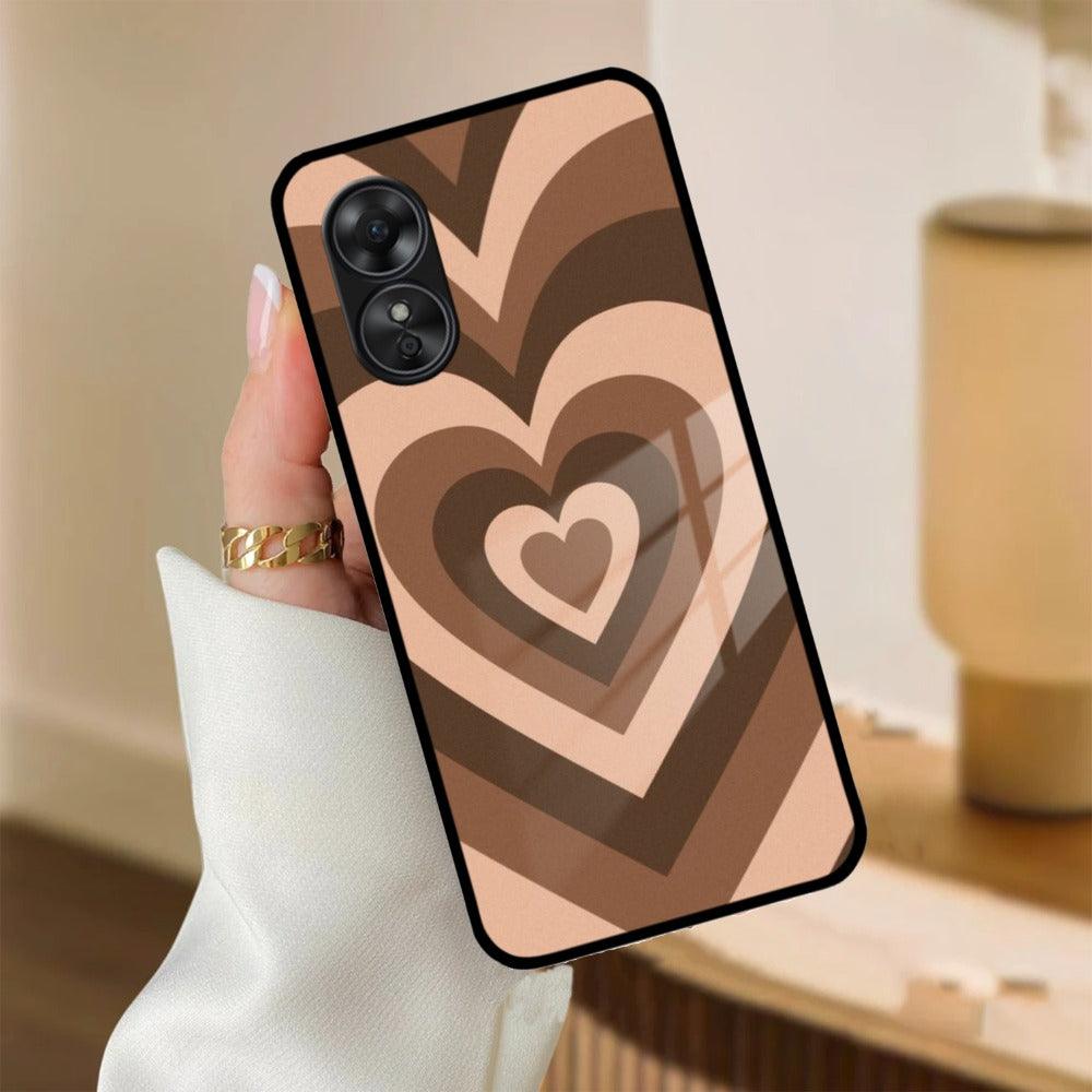 Latte Love Patter Glass Case Cover - Coffee For Oppo