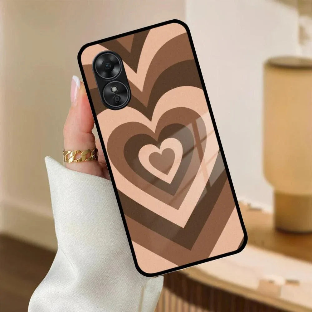 Latte Love Patter Glass Case Cover - Coffee For Oppo - ShopOnCliQ