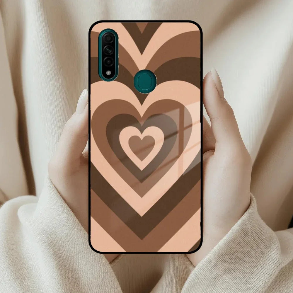 Latte Love Patter Glass Case Cover - Coffee For Oppo - ShopOnCliQ