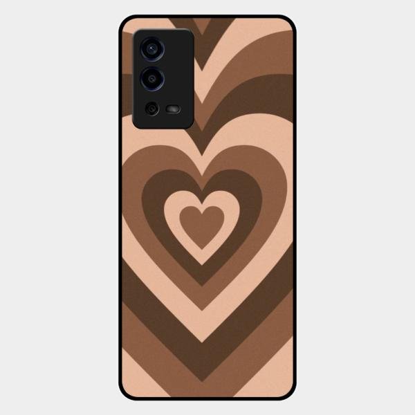 Latte Love Patter Glass Case Cover - Coffee For Oppo A55