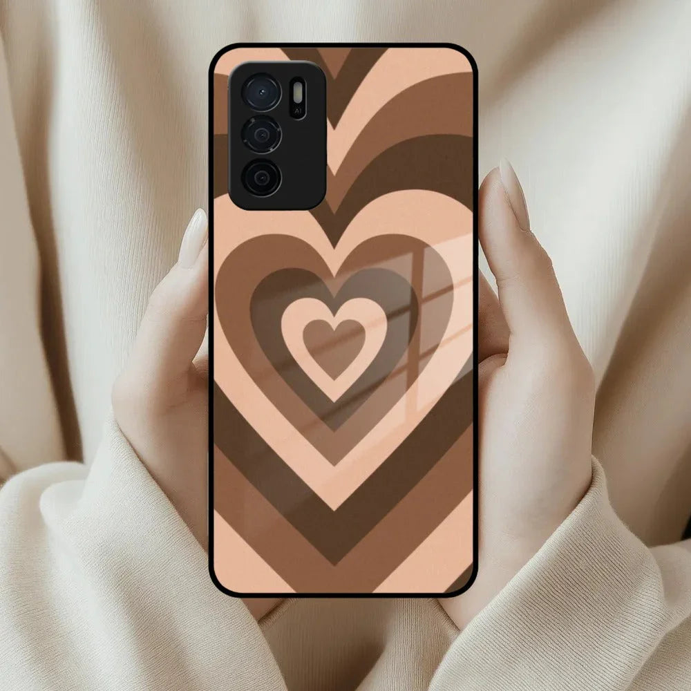 Latte Love Patter Glass Case Cover - Coffee For Oppo - ShopOnCliQ