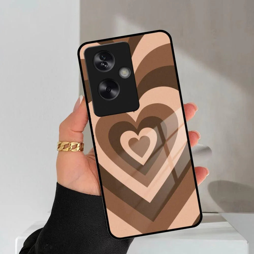 Latte Love Patter Glass Case Cover - Coffee For Oppo - ShopOnCliQ