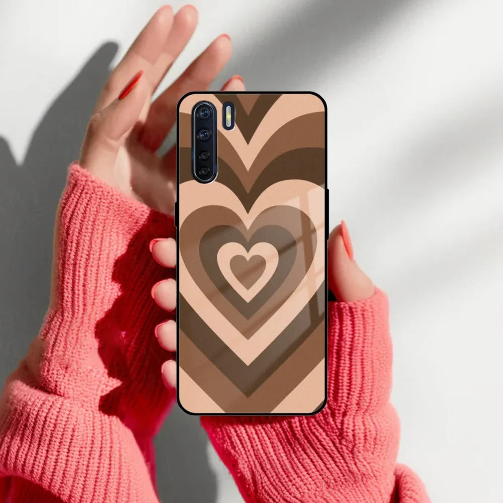 Latte Love Patter Glass Case Cover - Coffee For Oppo - ShopOnCliQ