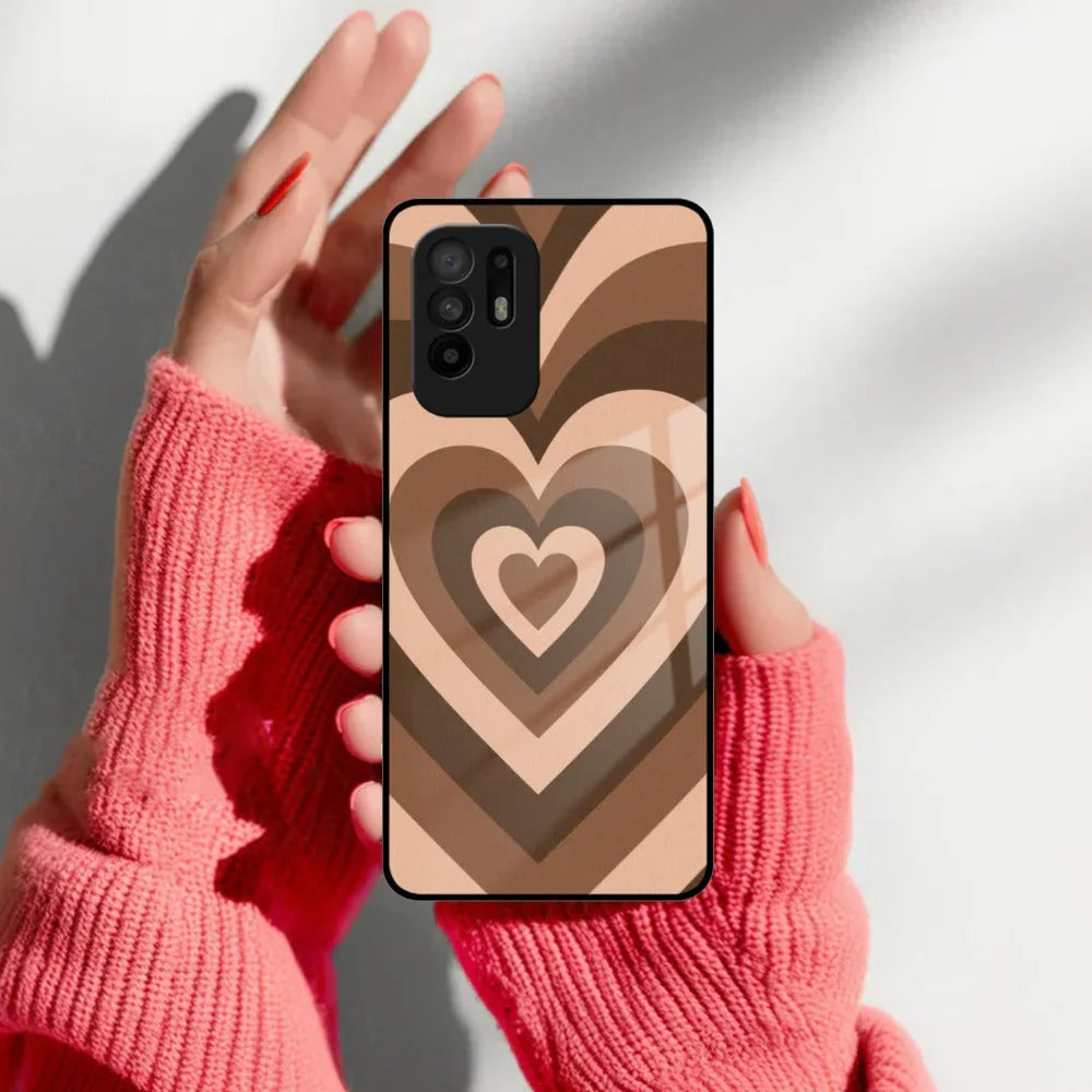 Latte Love Patter Glass Case Cover - Coffee For Oppo - ShopOnCliQ