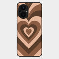 Latte Love Patter Glass Case Cover - Coffee For Oppo F21 Pro 5G