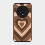 Latte Love Patter Glass Case Cover - Coffee For Oppo F27 5G