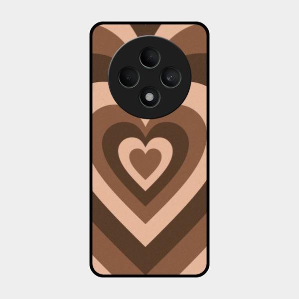 Latte Love Patter Glass Case Cover - Coffee For Oppo F27 5G