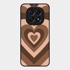 Latte Love Patter Glass Case Cover - Coffee For Oppo F29 5G