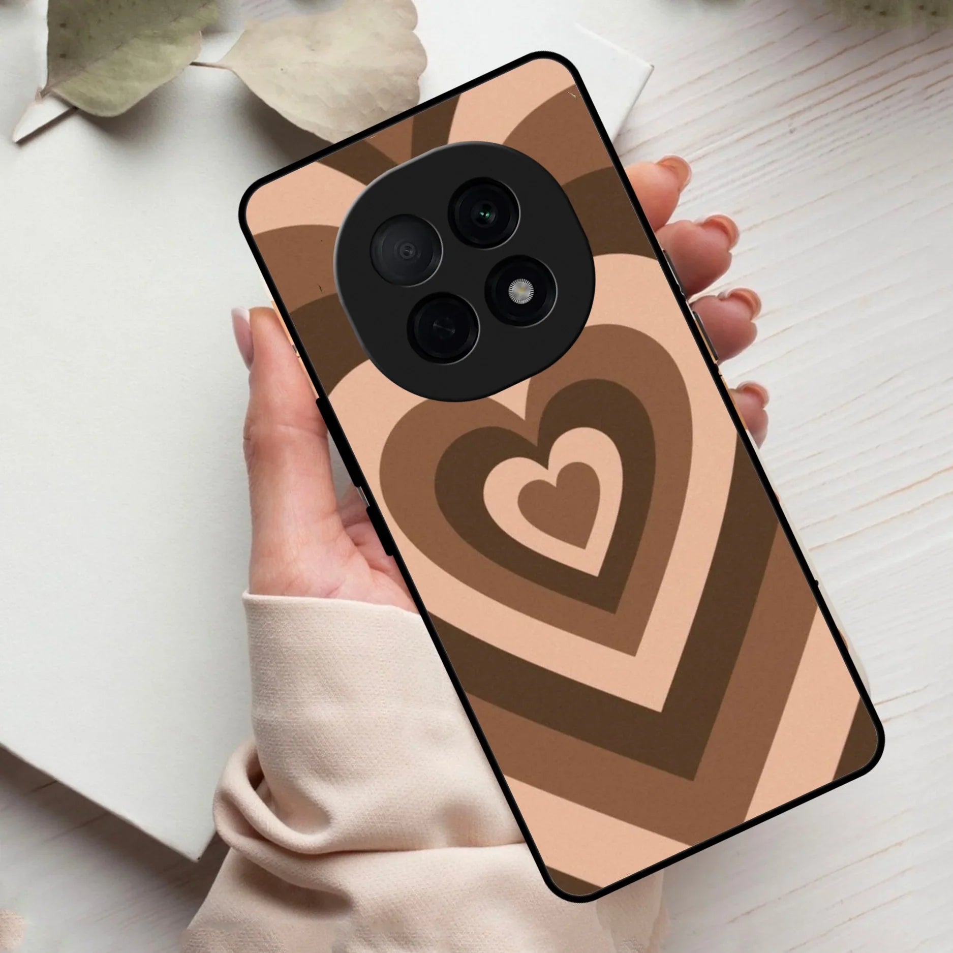 Latte Love Patter Glass Case Cover - Coffee For Oppo - ShopOnCliQ