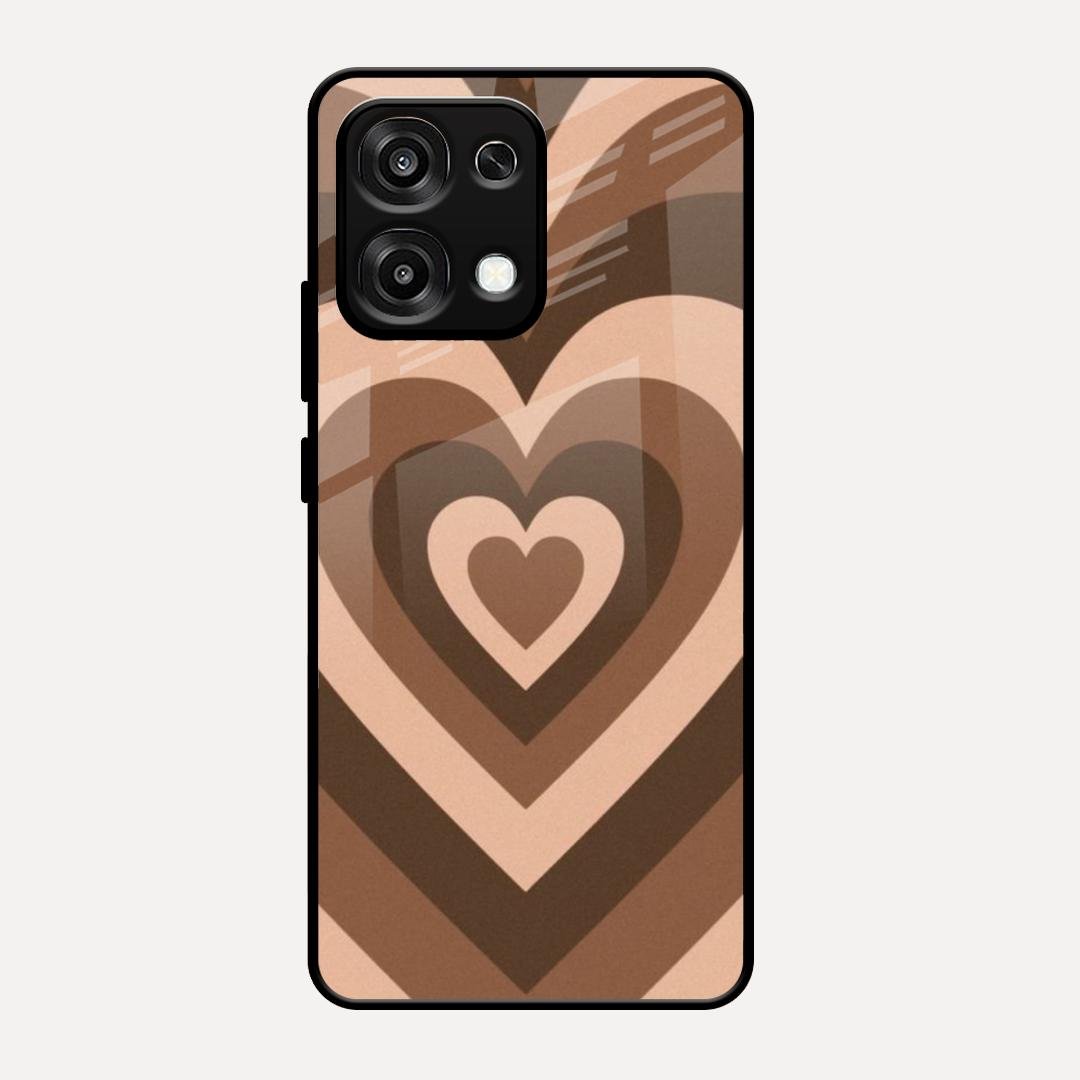 Latte Love Patter Glass Case Cover - Coffee For Oppo F31 5G