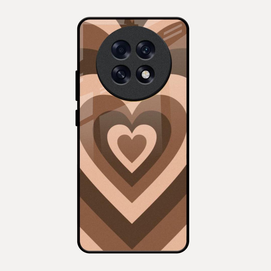 Latte Love Patter Glass Case Cover - Coffee For Oppo F31 Pro Plus 5G