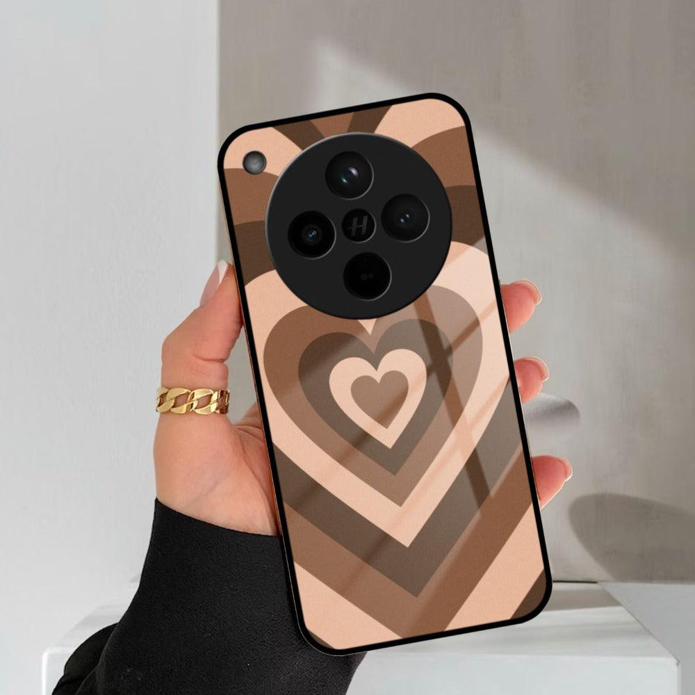 Latte Love Patter Glass Case Cover - Coffee For Oppo