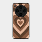 Latte Love Patter Glass Case Cover - Coffee For Oppo Find X8 Pro 5G