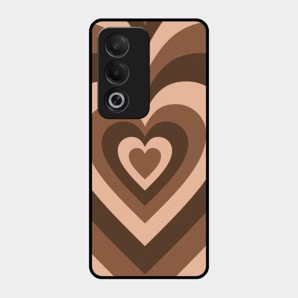 Latte Love Patter Glass Case Cover - Coffee For Oppo K12X 5G