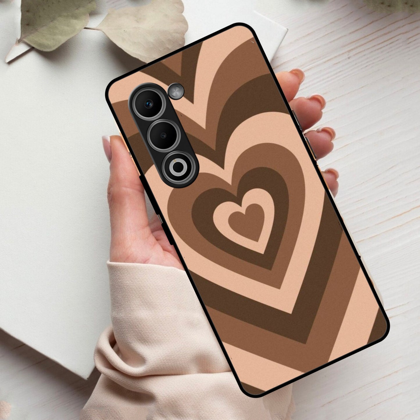 Latte Love Patter Glass Case Cover - Coffee For Oppo