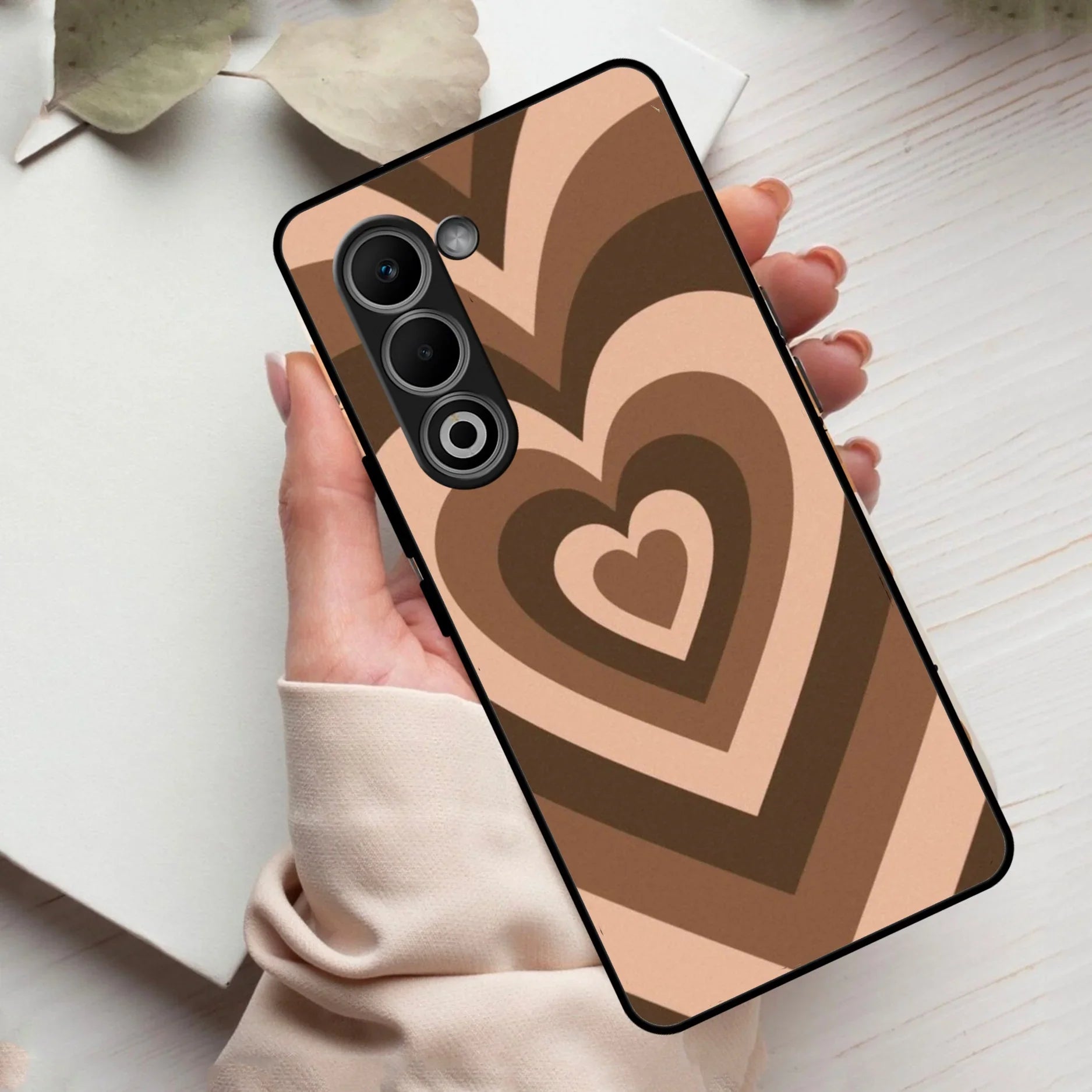 Latte Love Patter Glass Case Cover - Coffee For Oppo - ShopOnCliQ