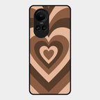 Latte Love Patter Glass Case Cover - Coffee For Oppo Reno 10 Pro 5G