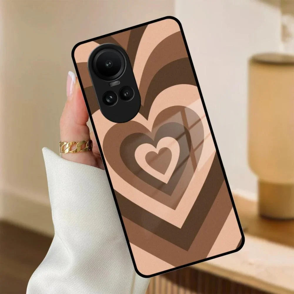 Latte Love Patter Glass Case Cover - Coffee For Oppo - ShopOnCliQ