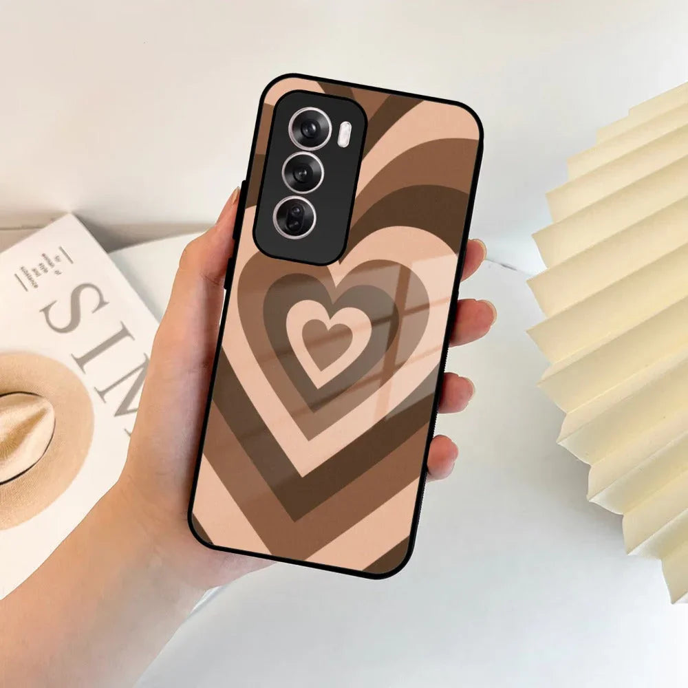 Latte Love Patter Glass Case Cover - Coffee For Oppo - ShopOnCliQ