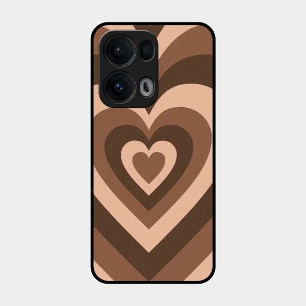 Latte Love Patter Glass Case Cover - Coffee For Oppo Reno 13 Pro 5G