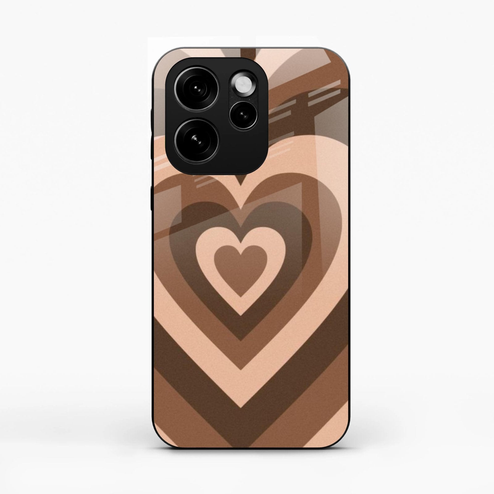 Latte Love Patter Glass Case Cover - Coffee For Oppo Reno 15C 5G