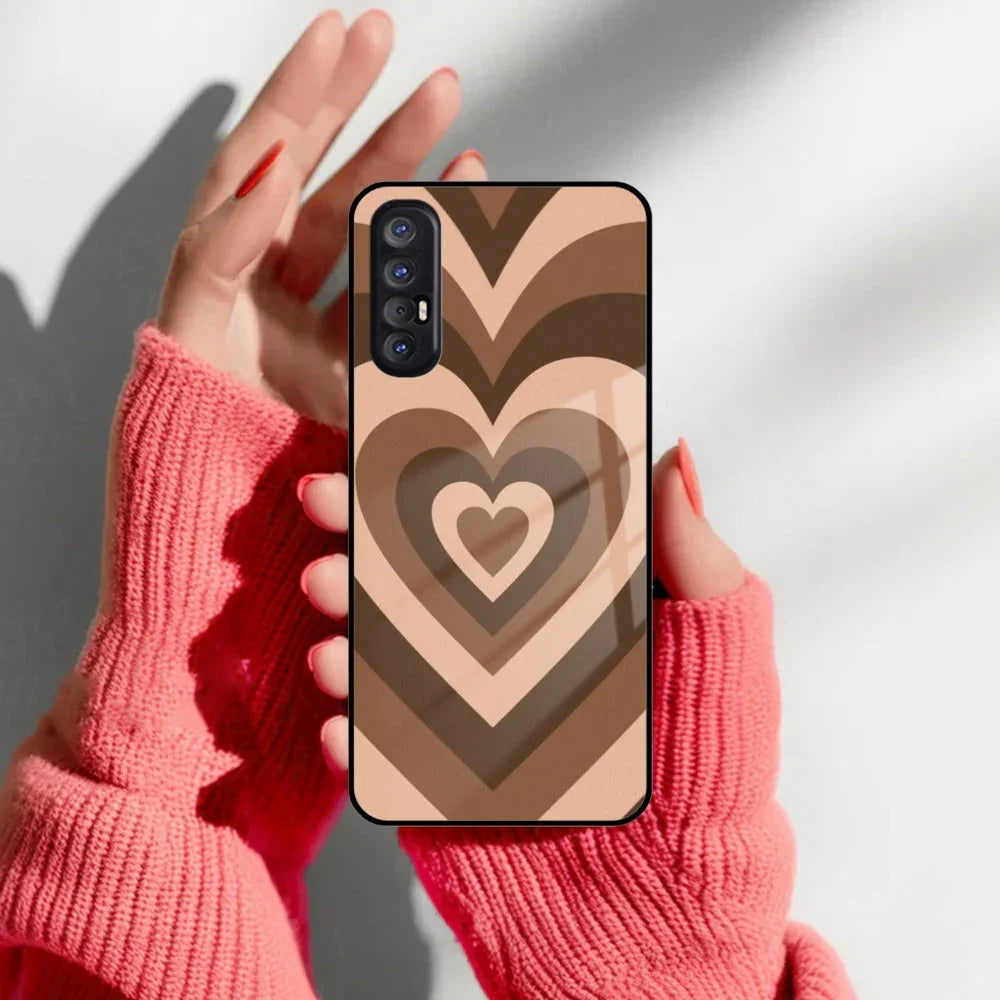 Latte Love Patter Glass Case Cover - Coffee For Oppo - ShopOnCliQ
